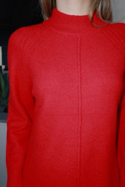 Suéter, vestido, rojo #11703￼