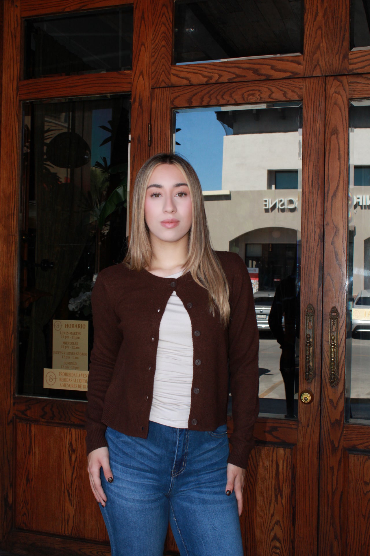 Suéter cardigan cafe chocolate #11450