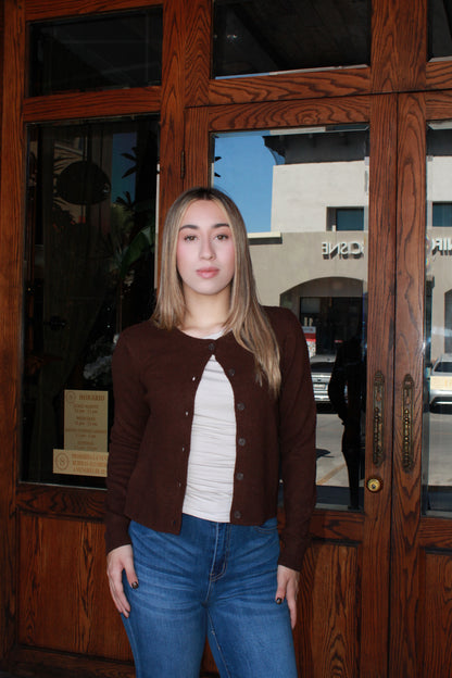 Suéter cardigan cafe chocolate #11450