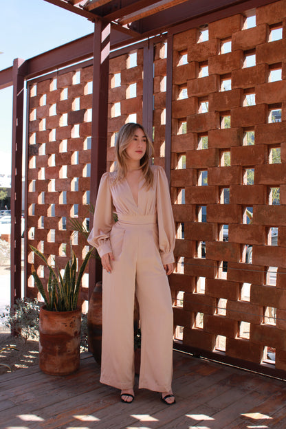 Jumpsuit beige #11029