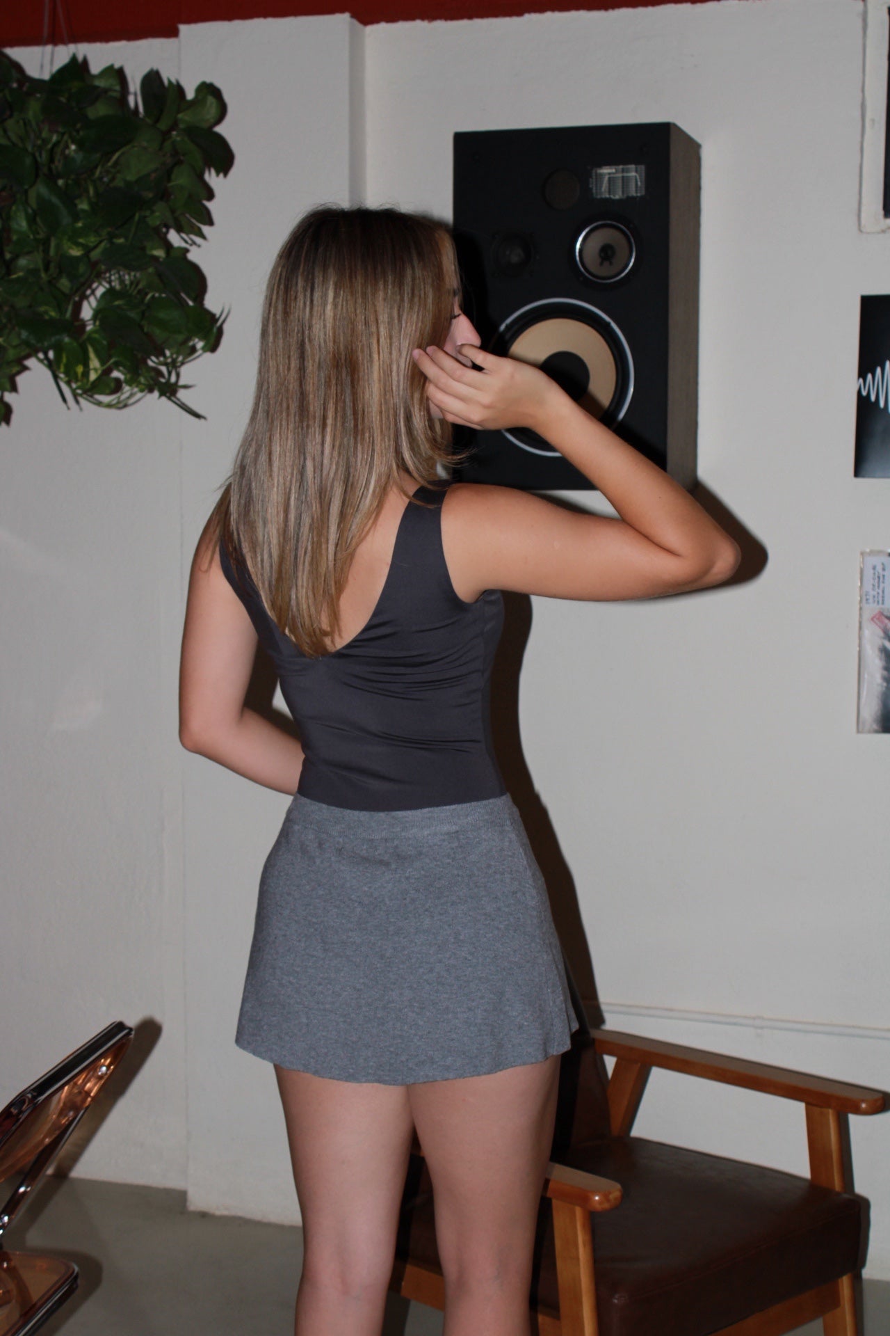 Panty, blusa gris #11415￼