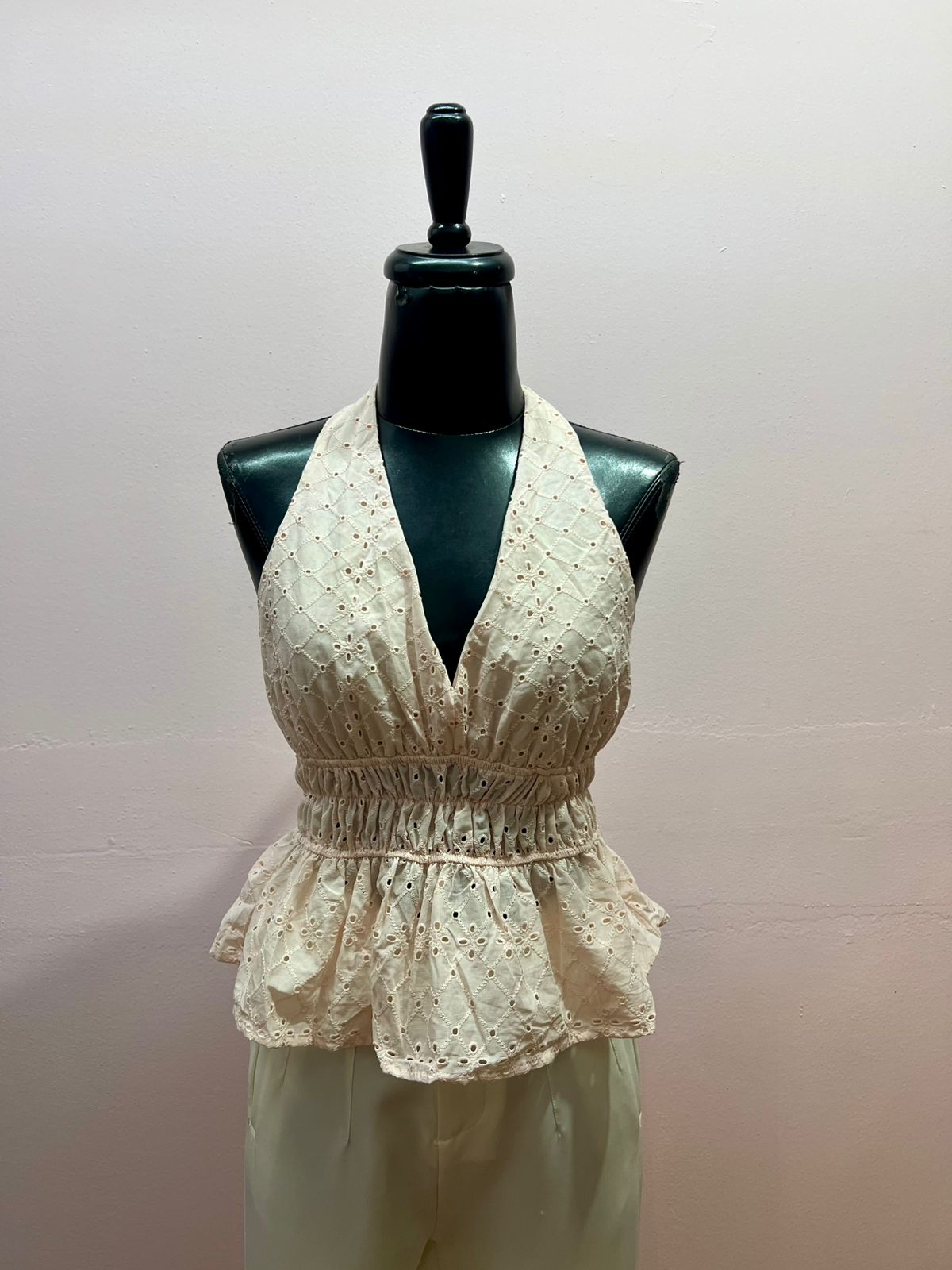 Blusa rosa con bordado #11917