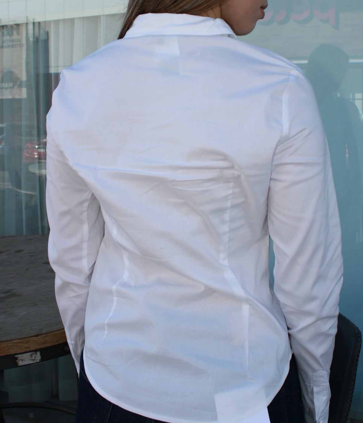 Camisa blanca con pinzas #11505