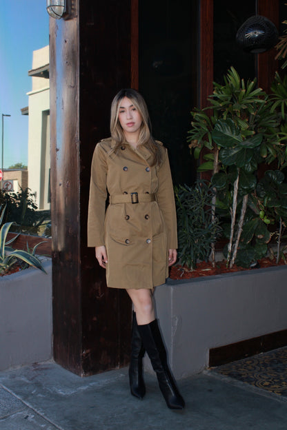 Gabardina café #11567