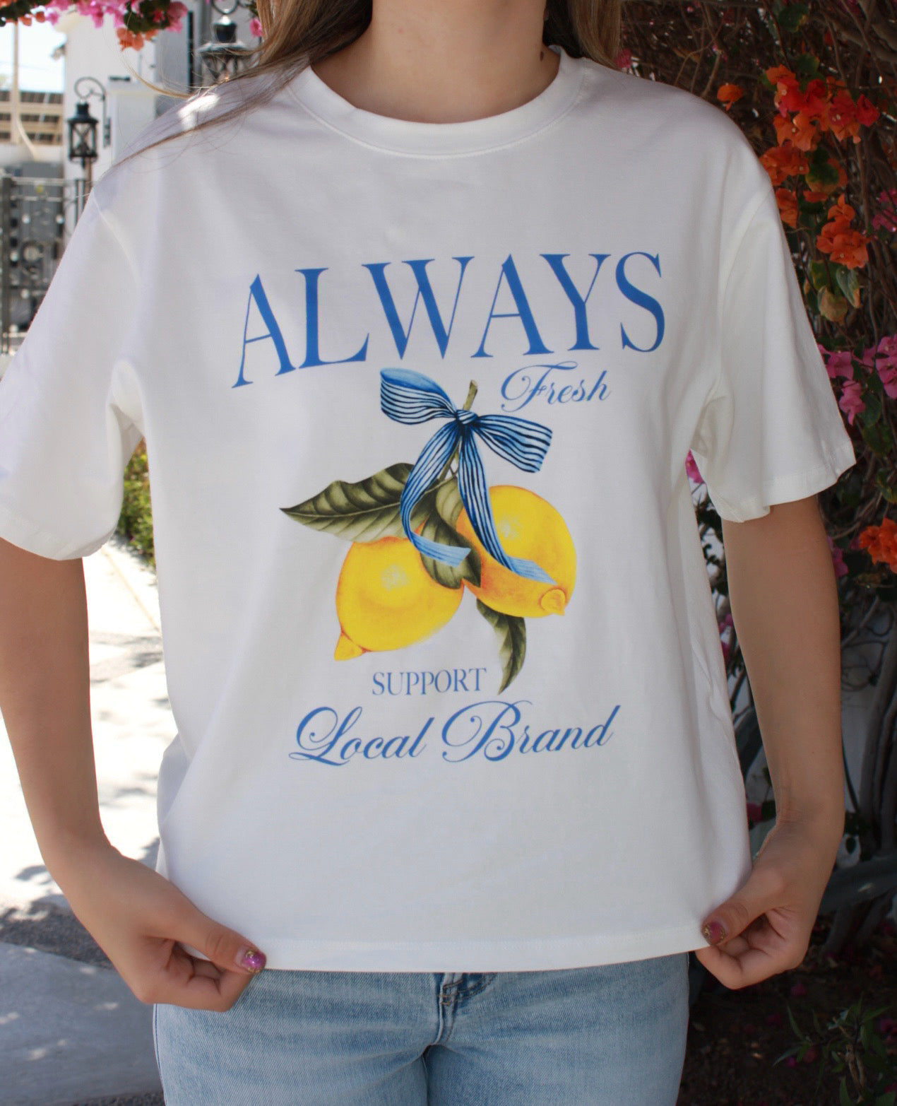 Camiseta oversize de limones #11161