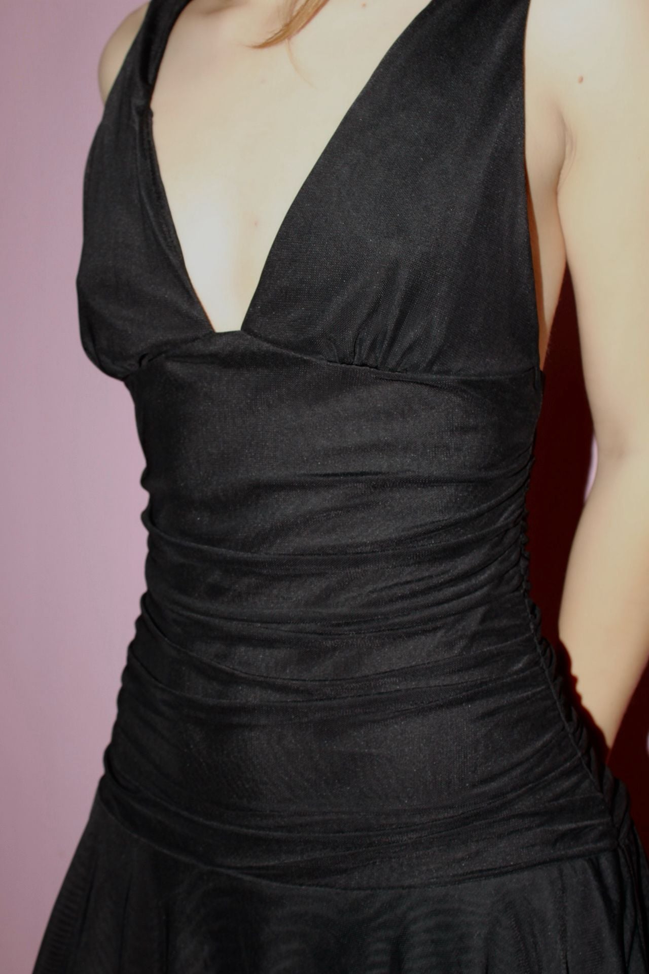 Vestido negro corto V #11814