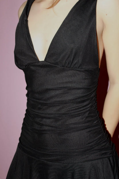 Vestido negro corto V #11814