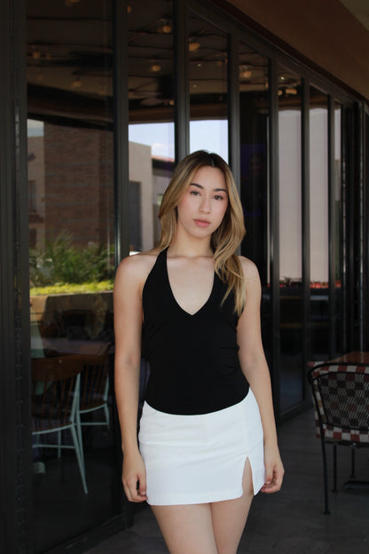 Top halter negro #11296
