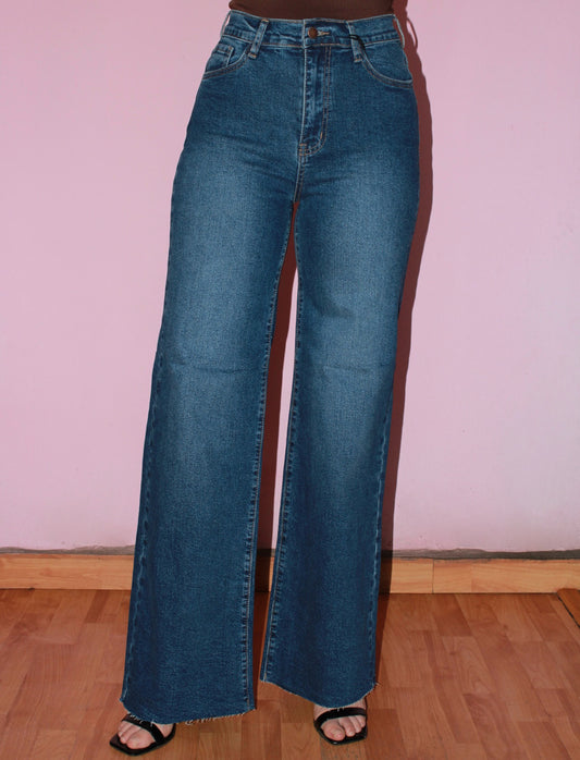 Jeans azul oscuro sin bastilla #11346