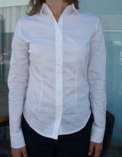 Camisa blanca con pinzas #11505
