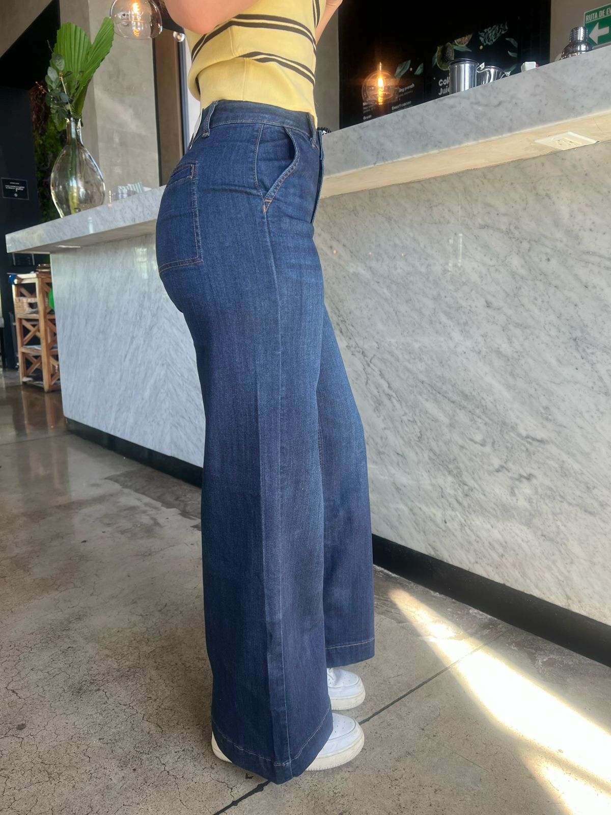 Jeans recto  azul fuerte #11817