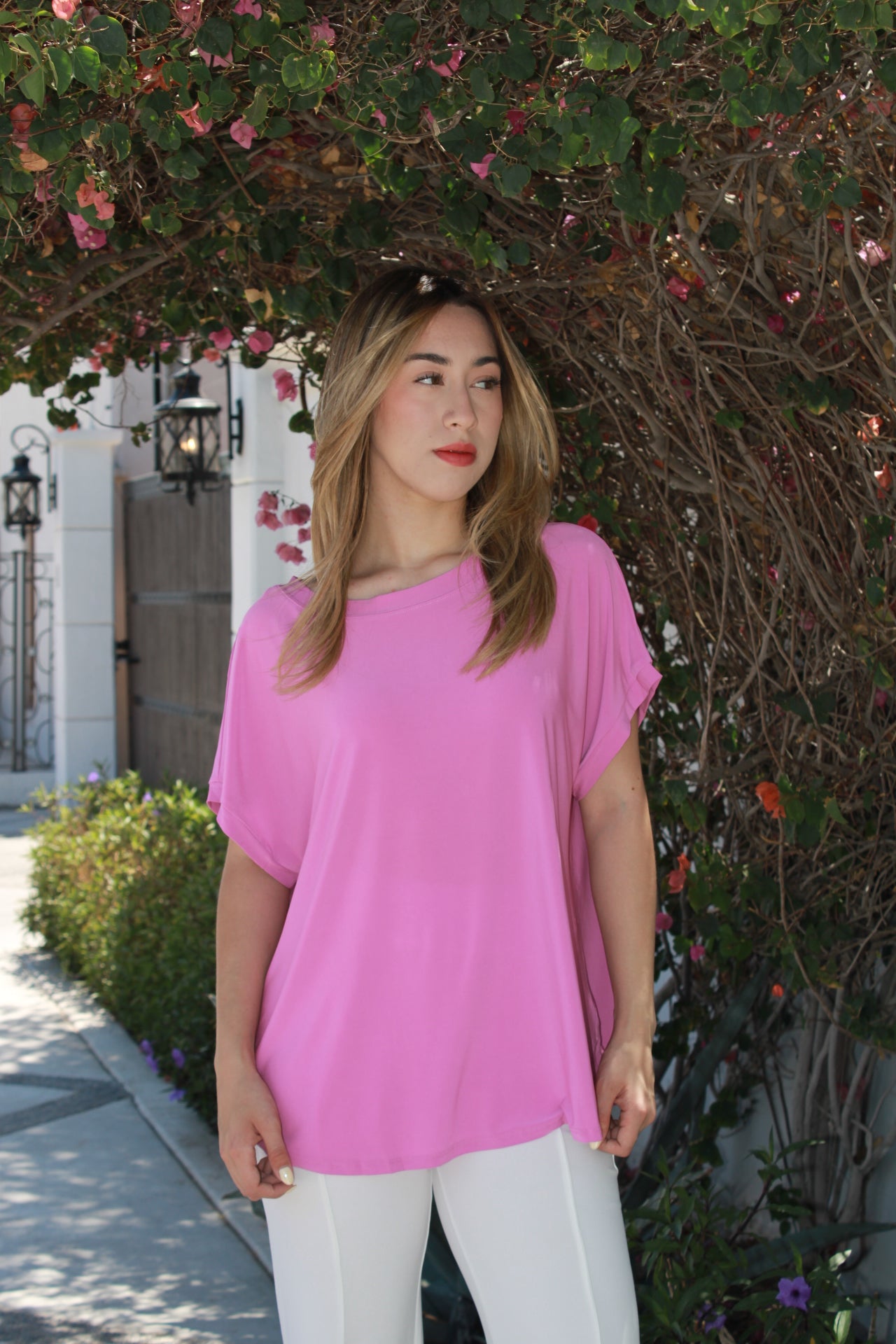 Blusa rosa, Plus #11198
