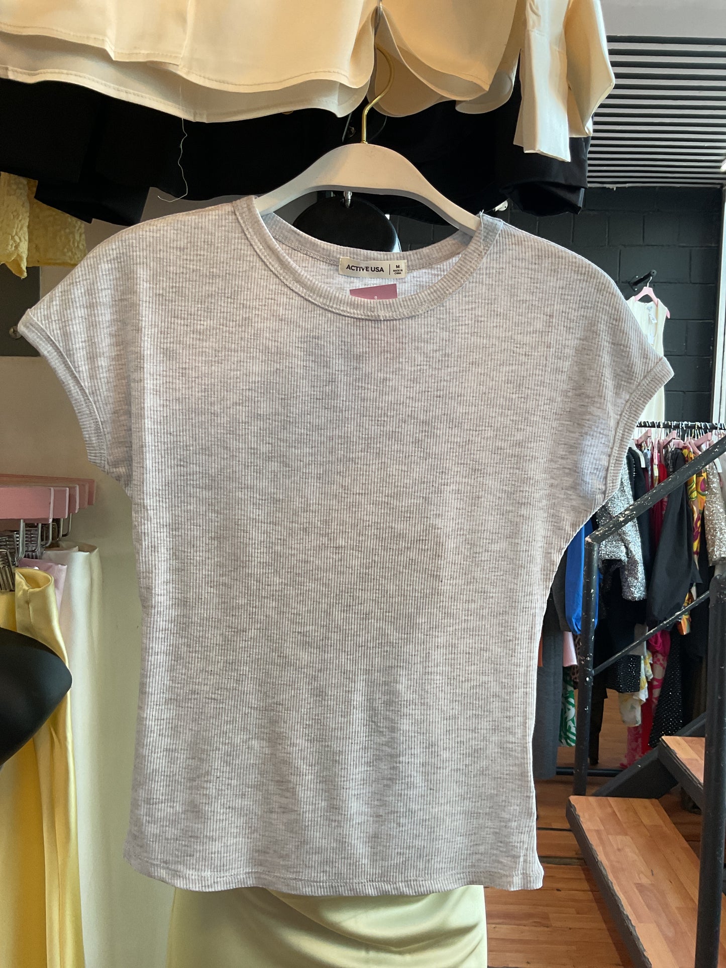 Blusa gris básica #11792