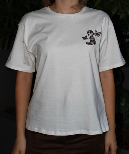 Camiseta de bota vaquera #11487