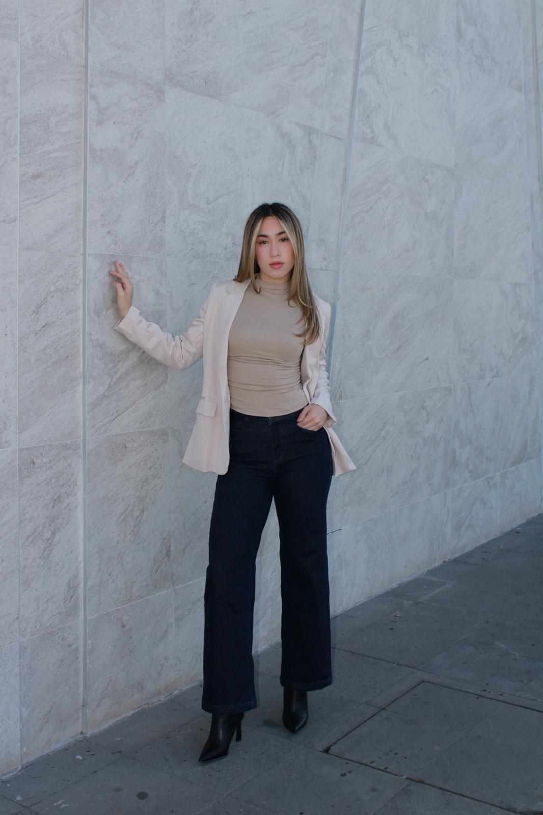 Blazer, beige ￼#11581