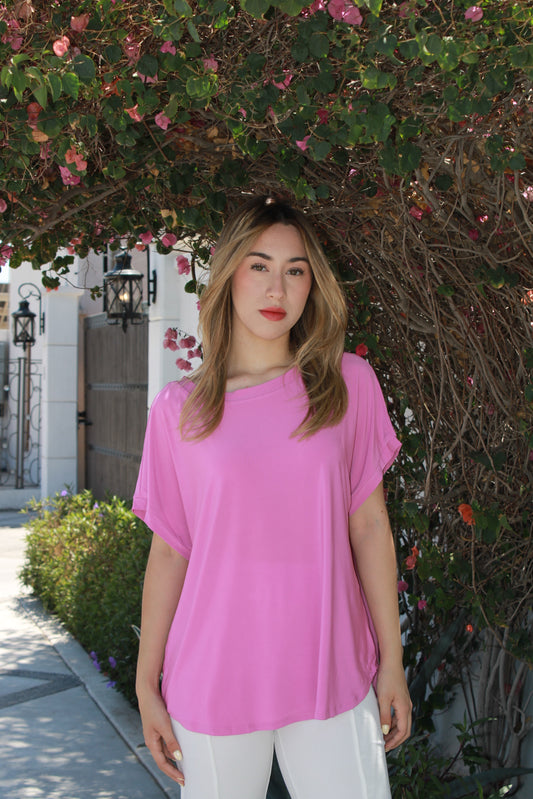 Blusa rosa, Plus #11198