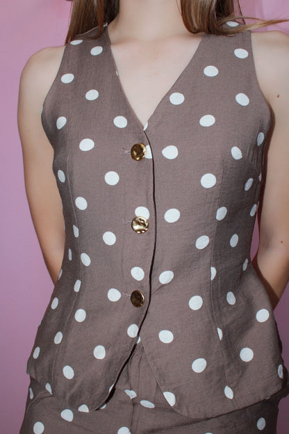 Set café claro polka #11789
