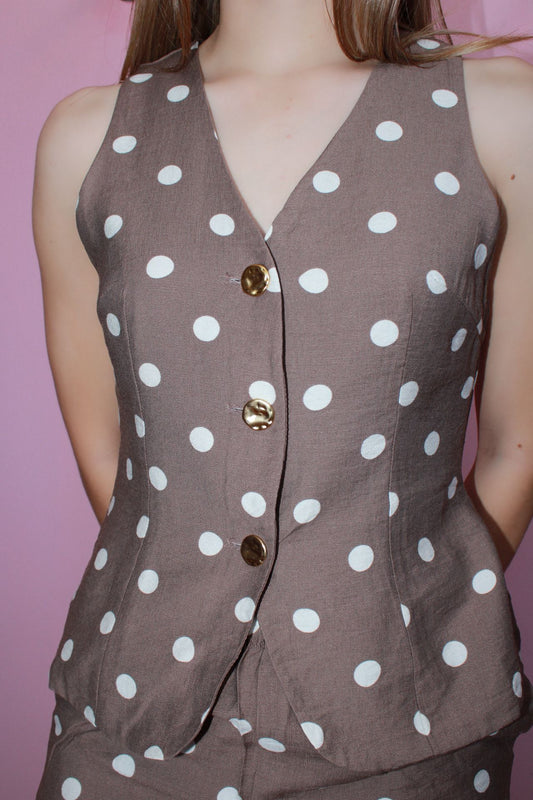 Set café claro polka #11789