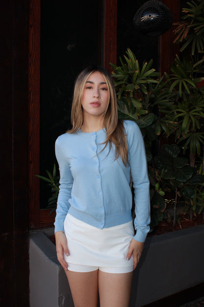 Falda corta c short blanca #12571