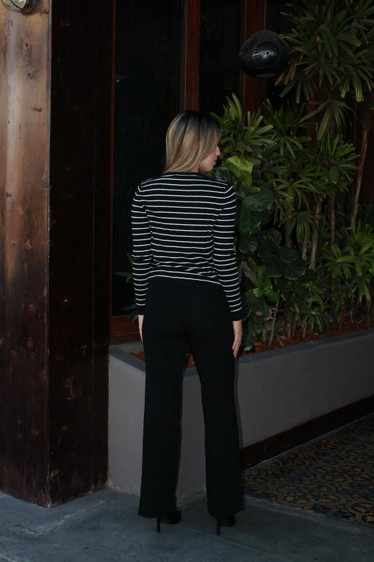 Set de Pans con sweater rayado #11619