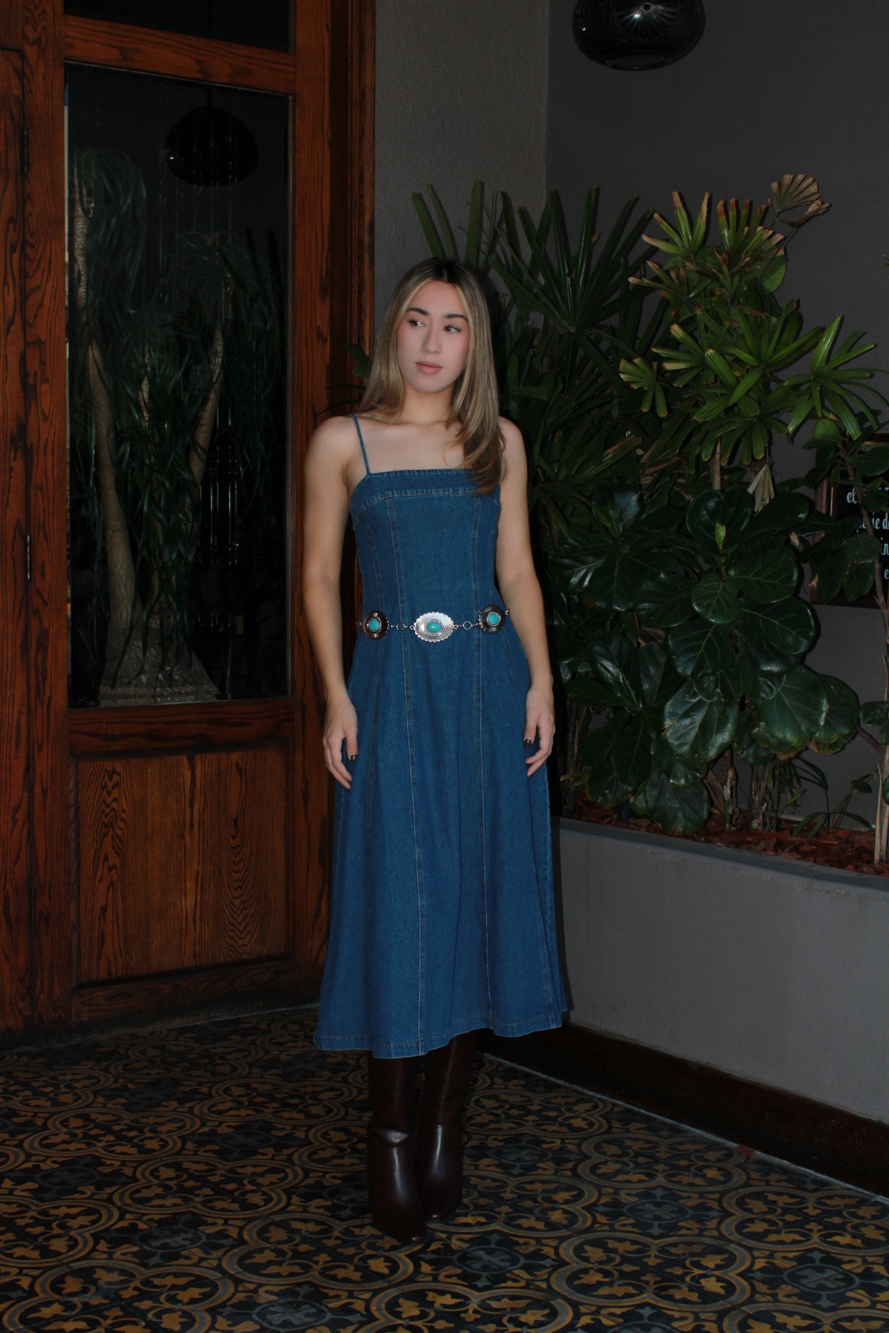 Vestido de mezclilla mini corte A #11471