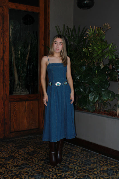 Vestido de mezclilla mini corte A #11471