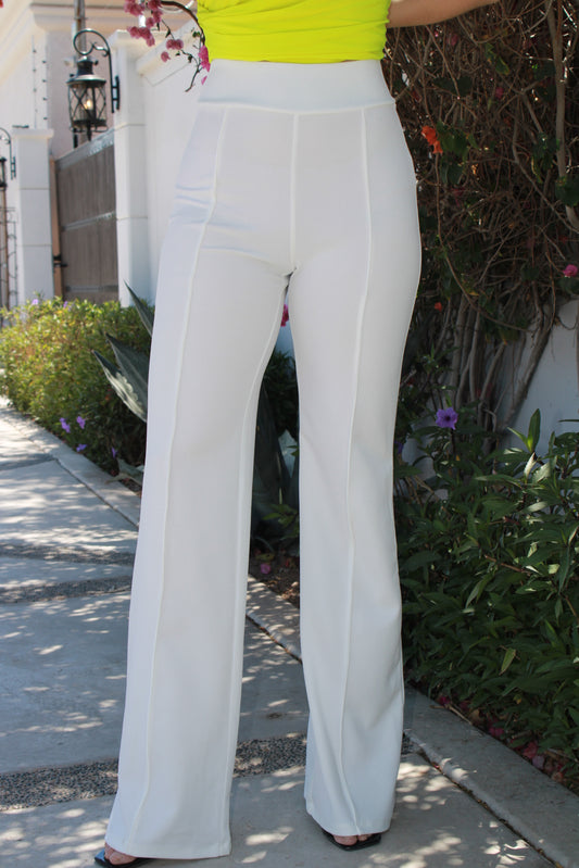 Pantalón de vestir blanco #11195