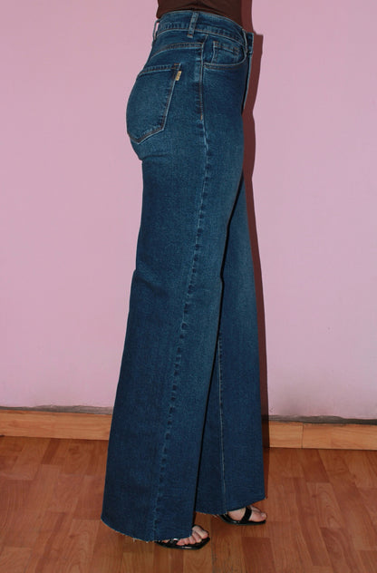 Jeans azul oscuro sin bastilla #11346