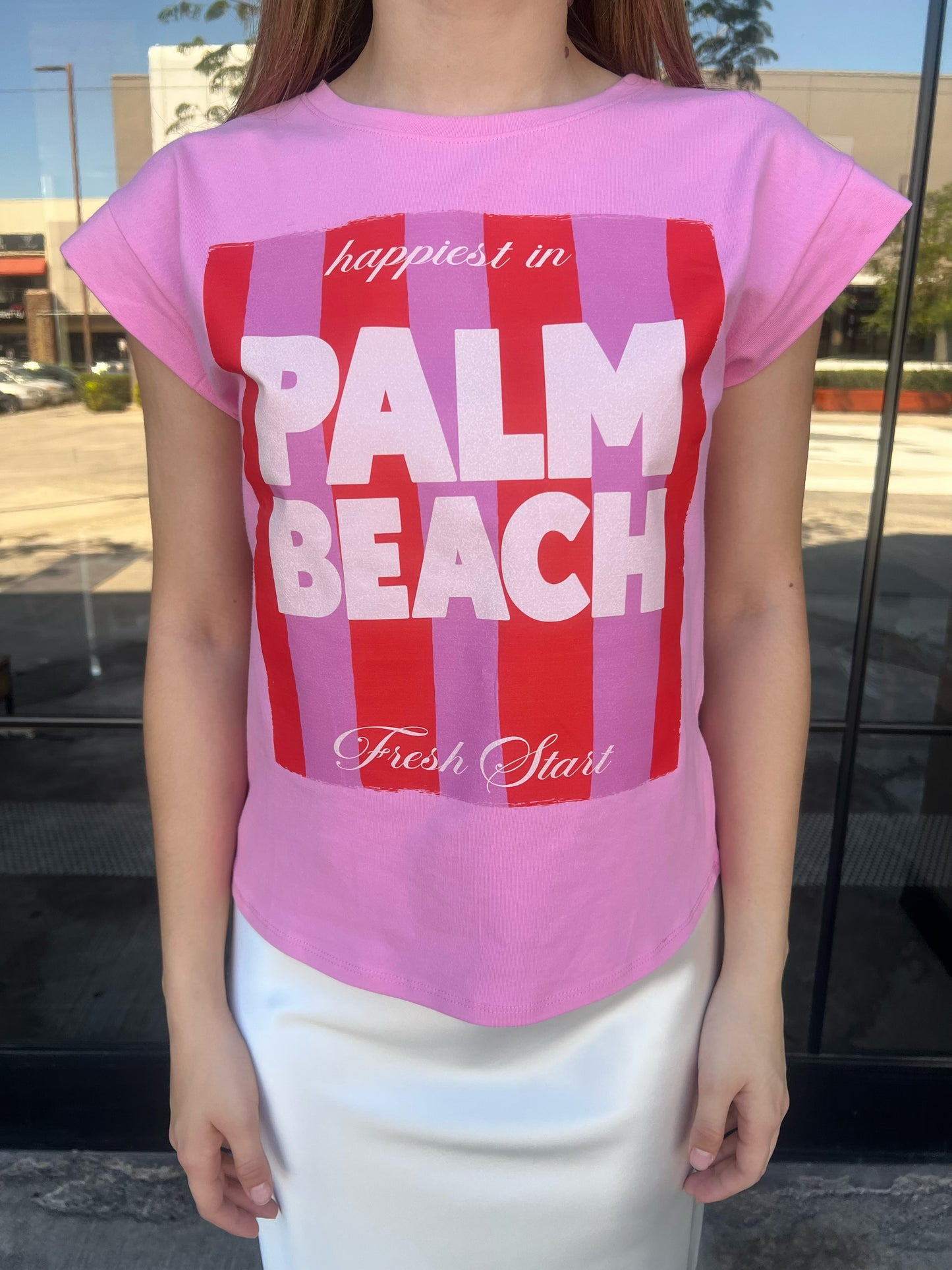 Camisa con estampado, rosa #11859￼