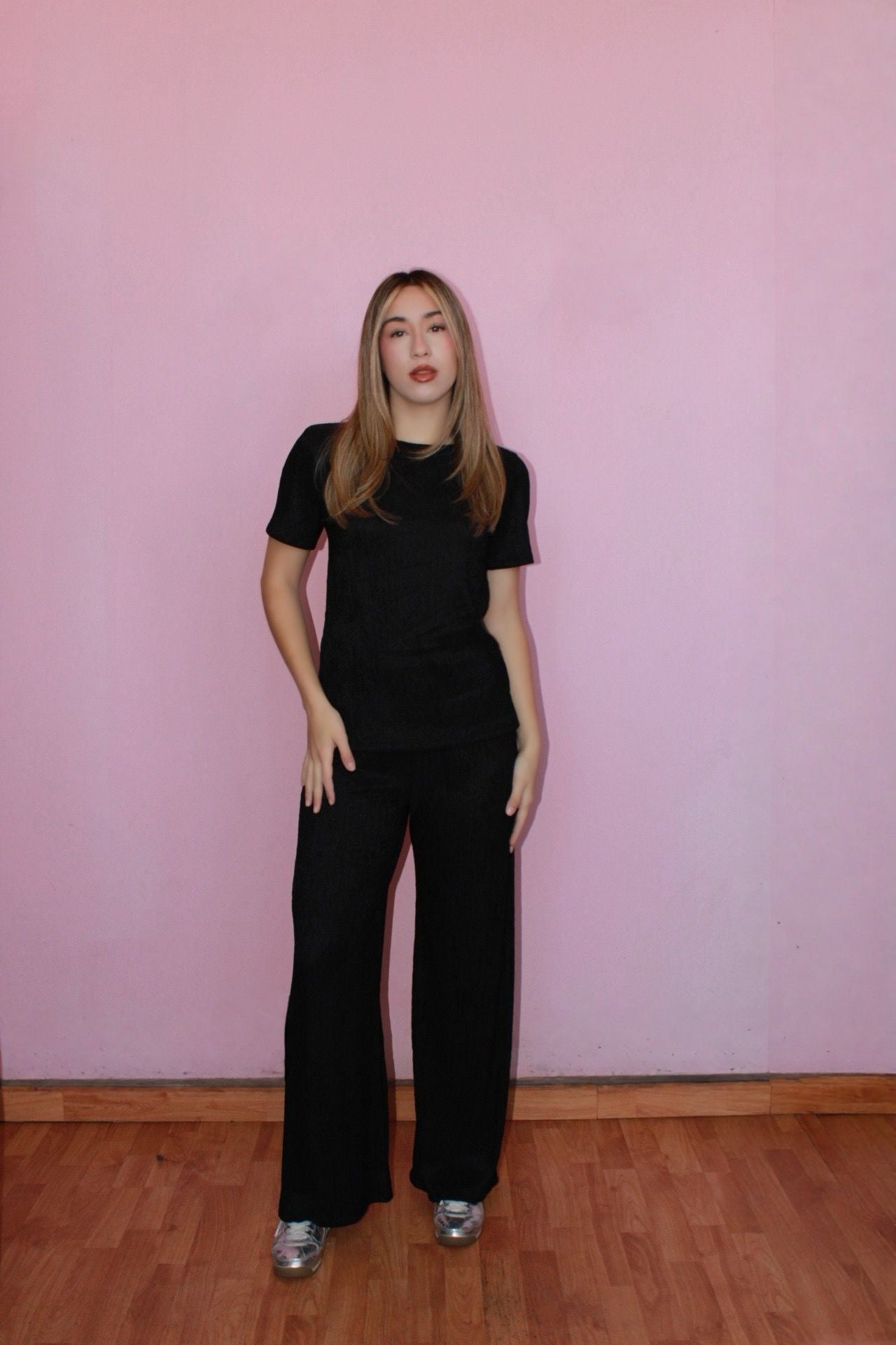 Conjunto negro pantalón/Blusa #10811