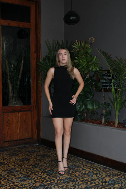 Vestido negro corto #11470