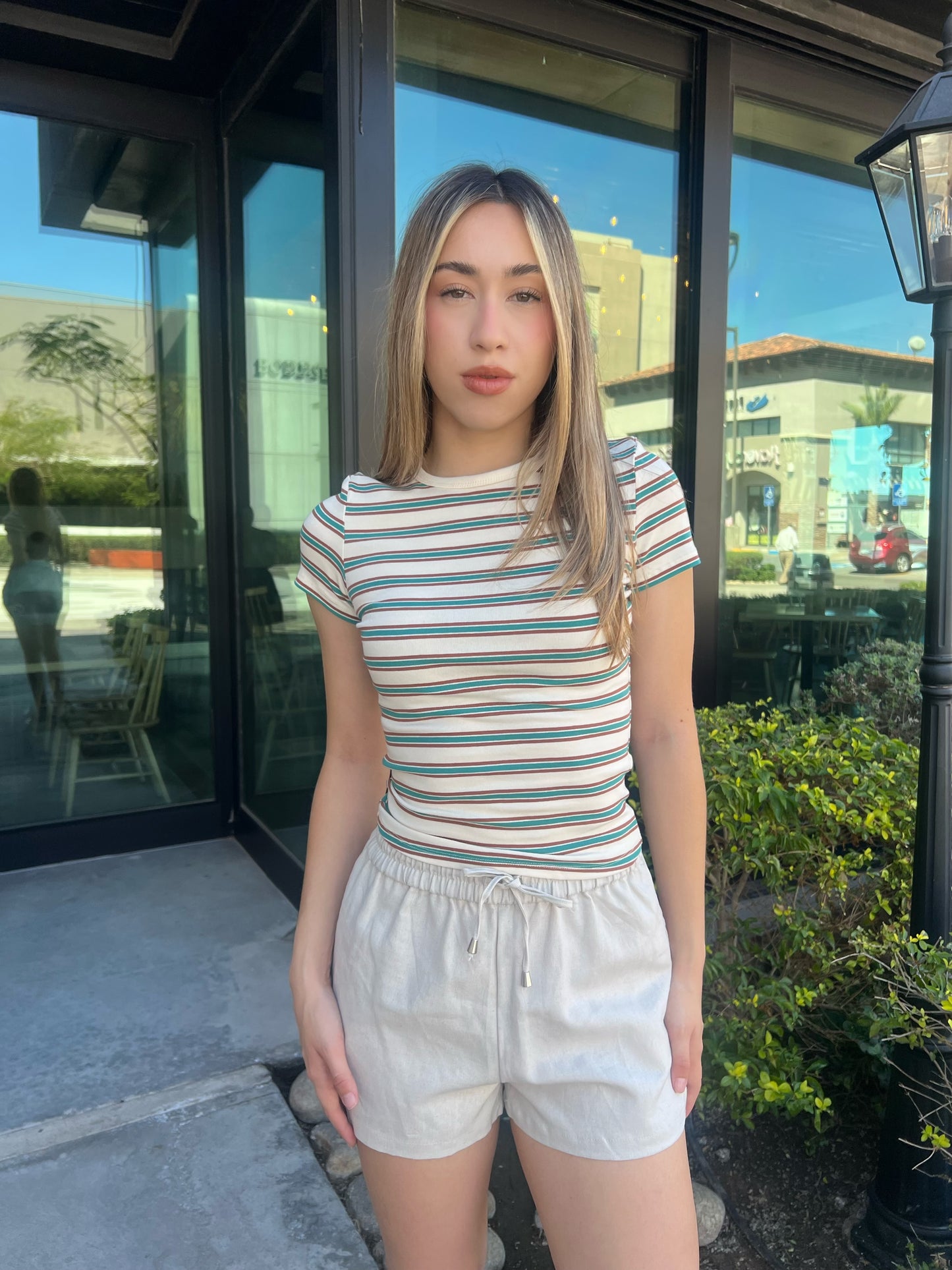 Short tipo manta beige #11874