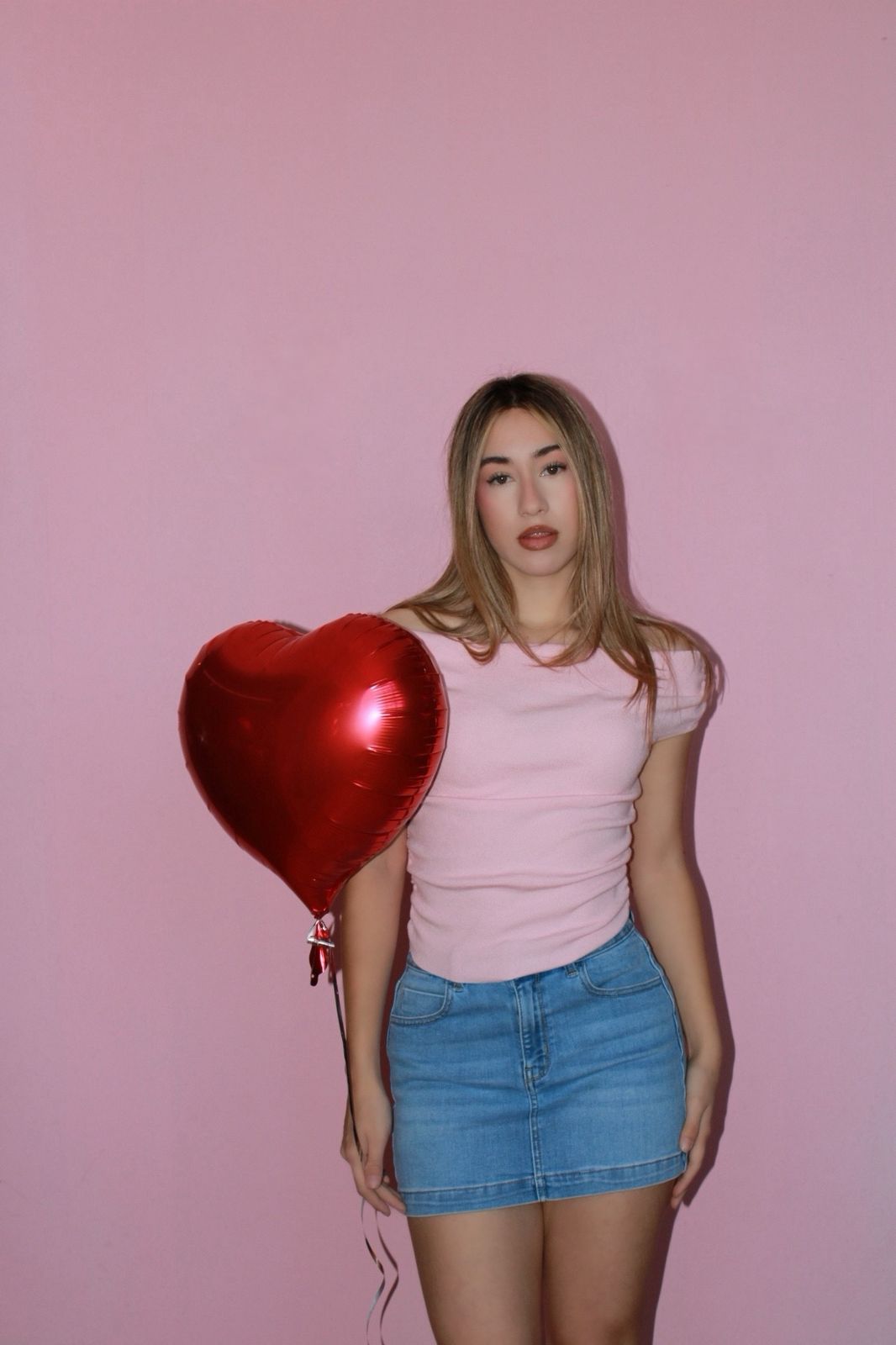 Blusa rosa, Off Shoulder, tela suéter. #11752