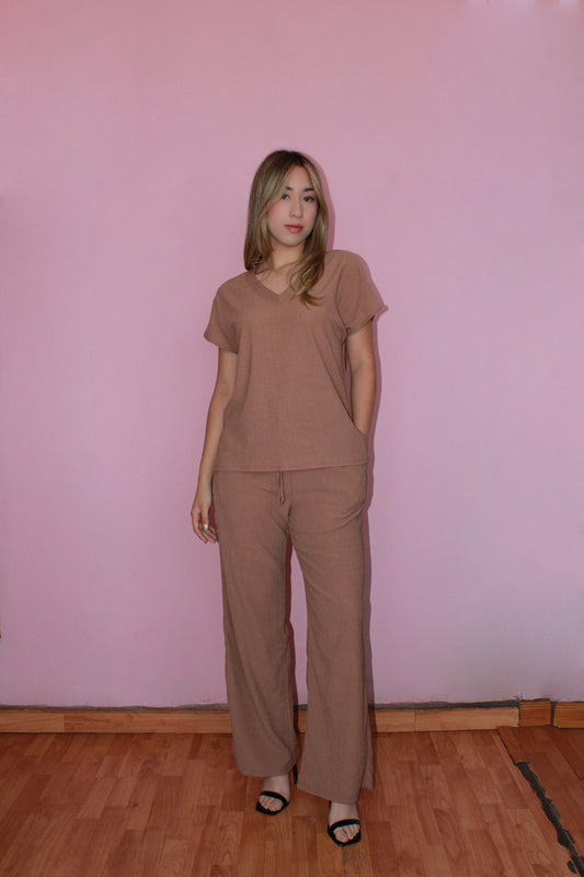 Set color mocha casual #11364