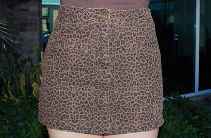 Falda mezclilla animal print #11597