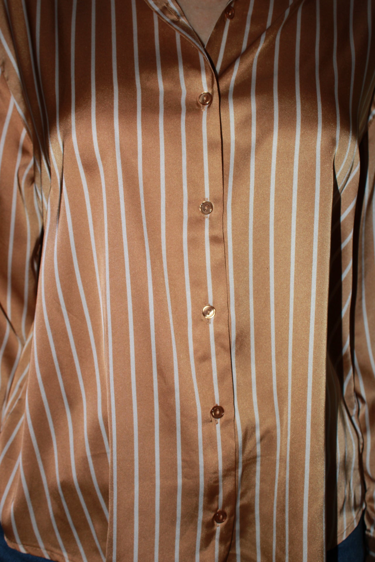 Camisa de rayas blancas ￼#11417