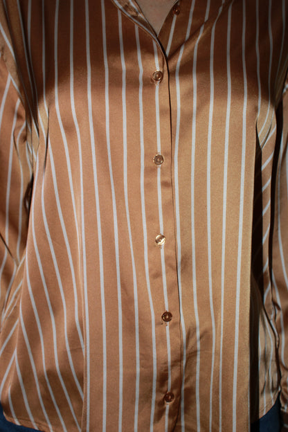 Camisa de rayas blancas ￼#11417