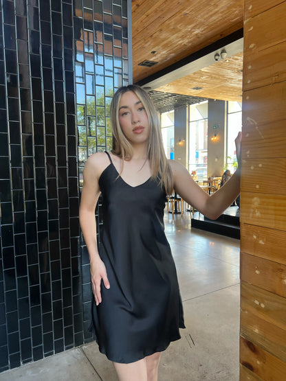 Vestido negro corto #11863￼