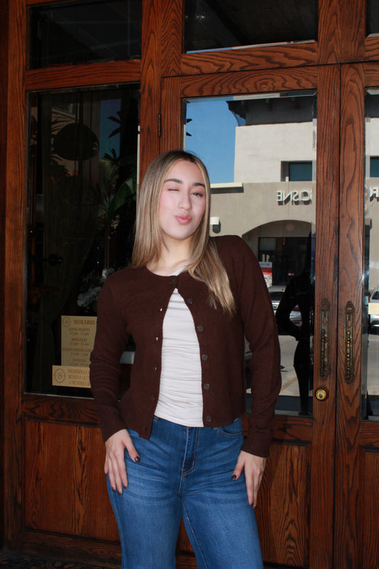 Suéter cardigan cafe chocolate #11450