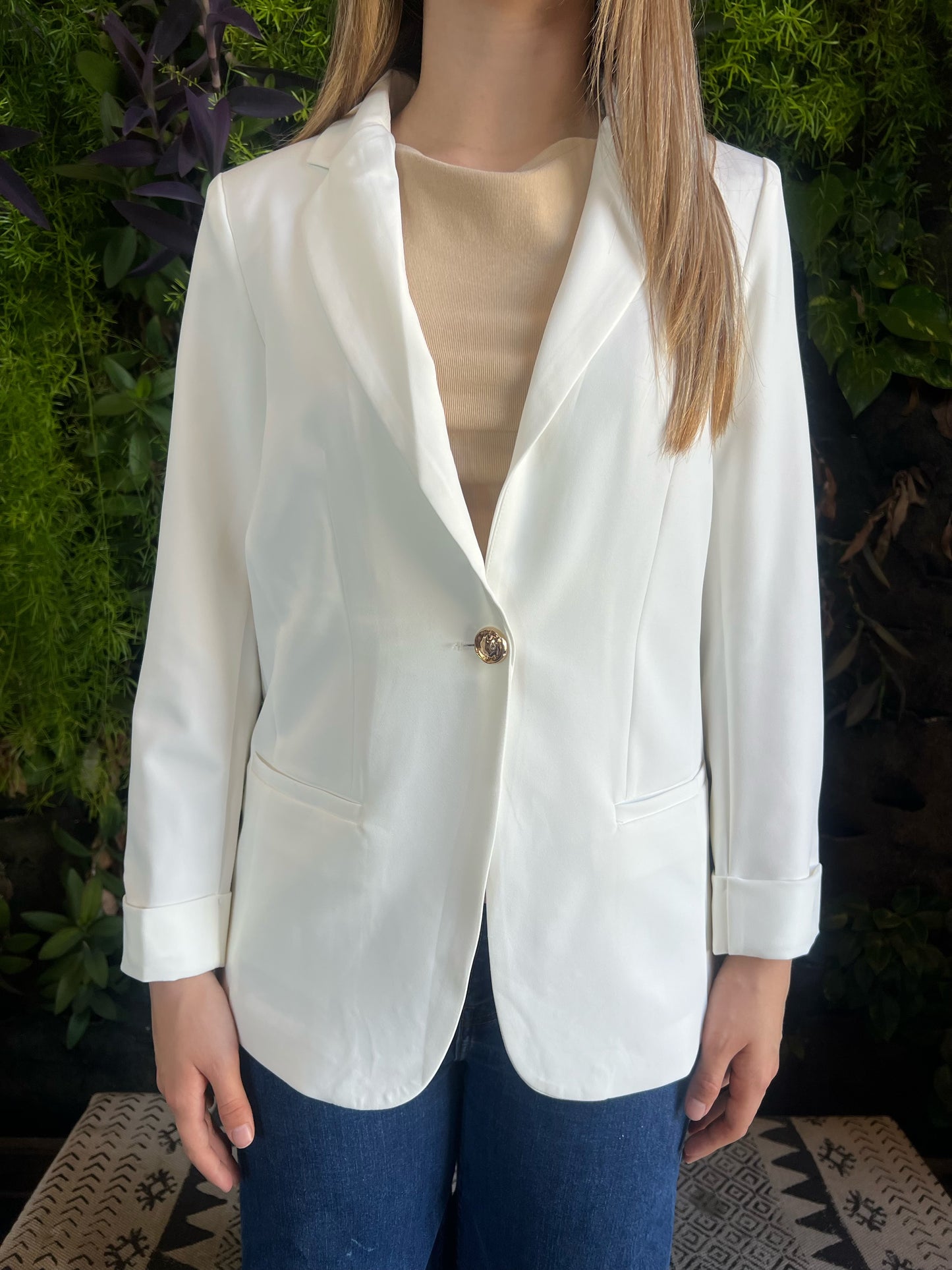 Blazer blanco #11848￼