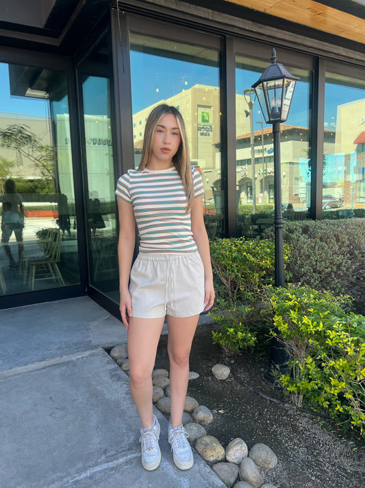 Short tipo manta beige #11874
