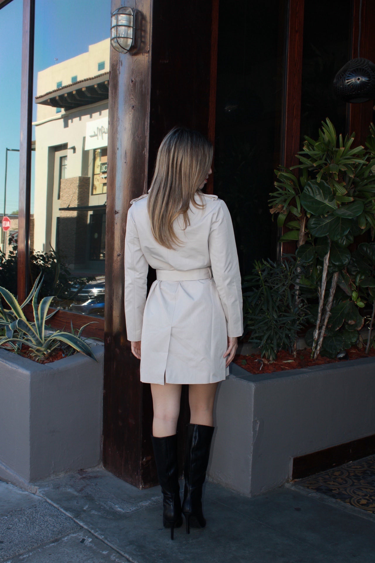 Gabardina crema #11566