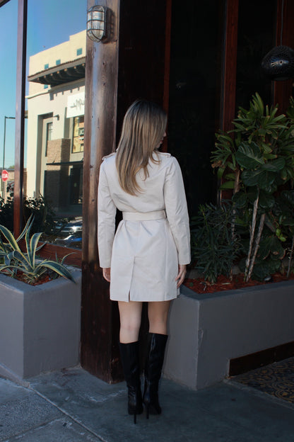 Gabardina crema #11566