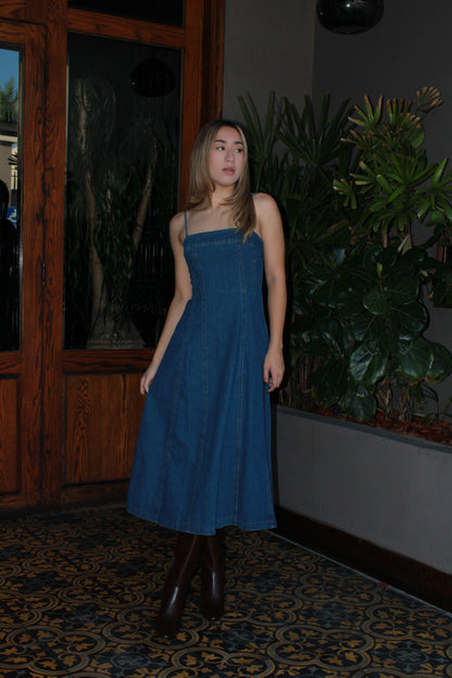Vestido de mezclilla mini corte A #11471