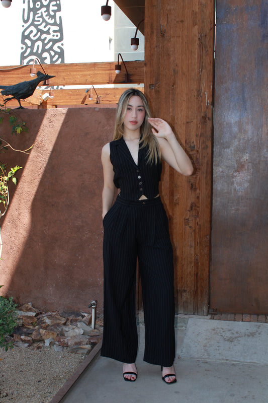 Set  Rayado color negro #11136