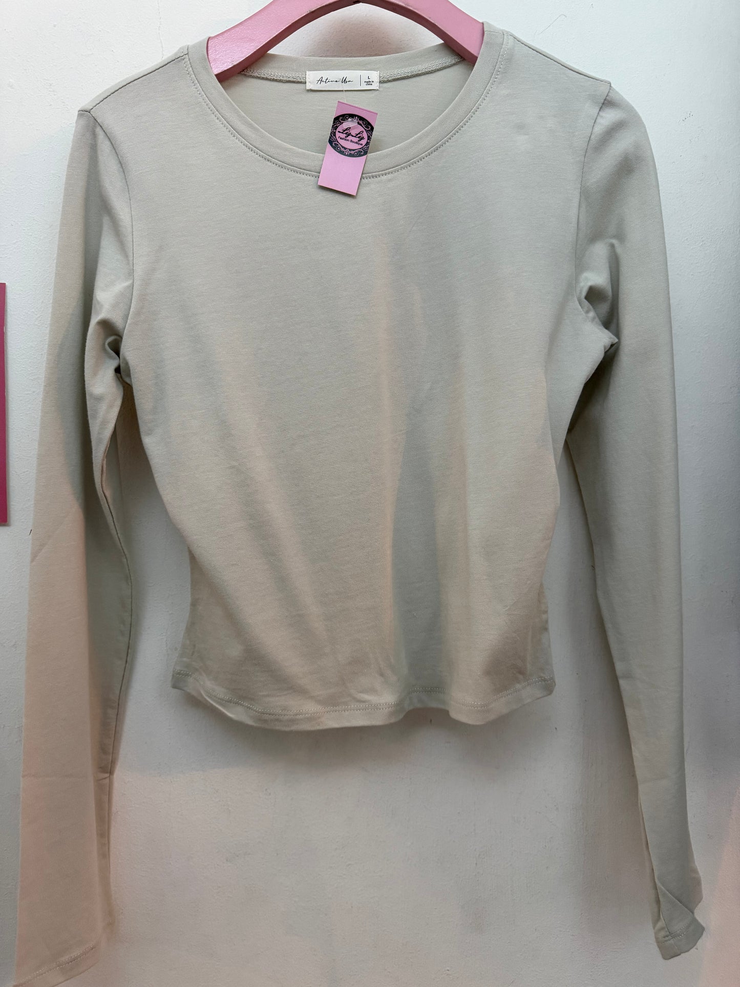 Básica, color, hueso, cuello u. #11733