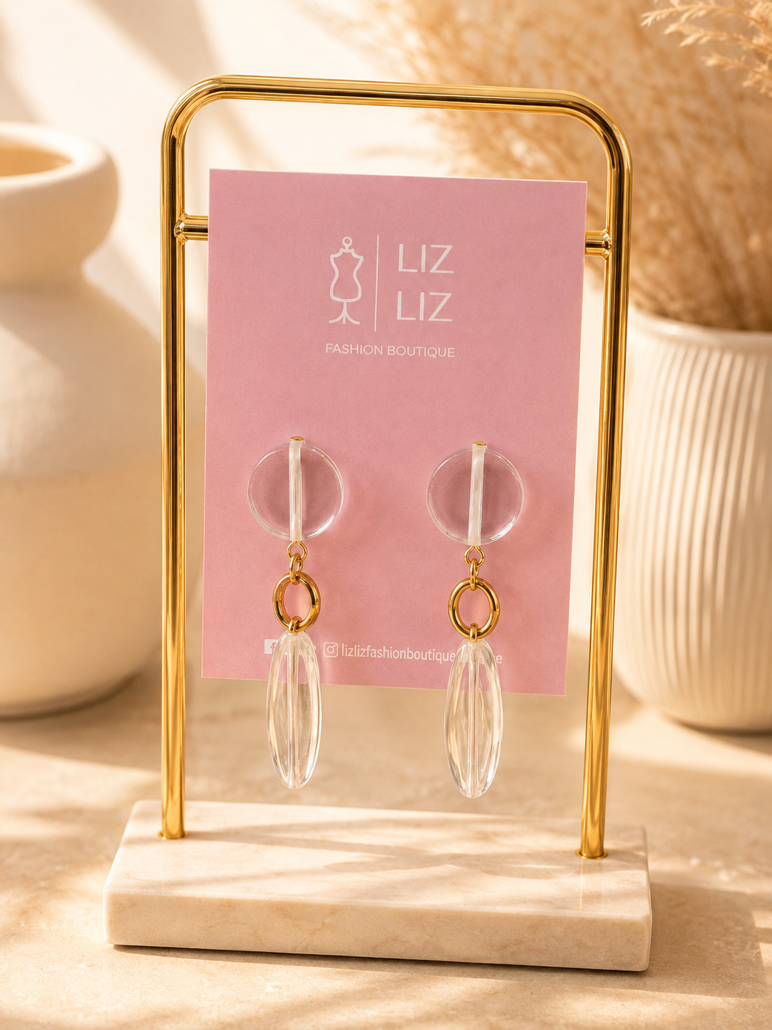 Aretes largos círculo #22A