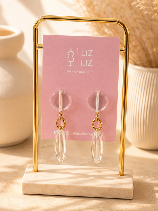 Aretes largos círculo #22A