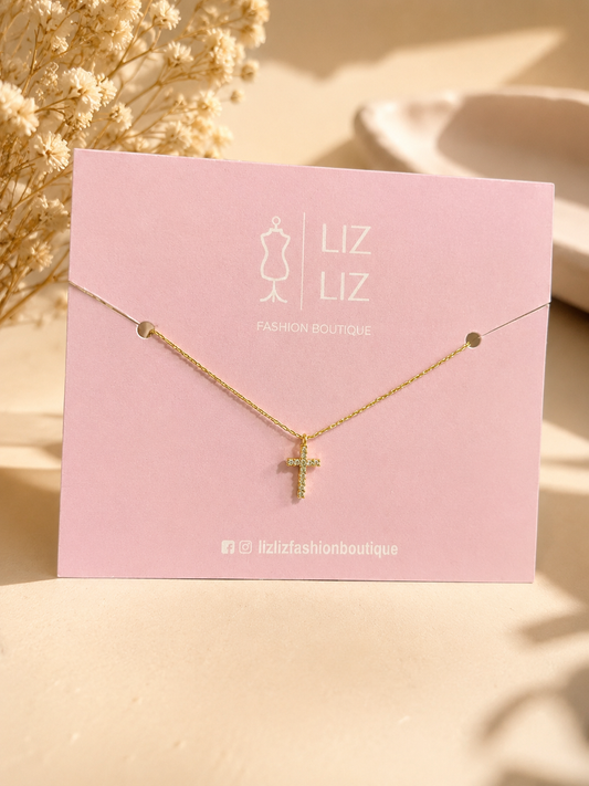 Collar de cruz #24A