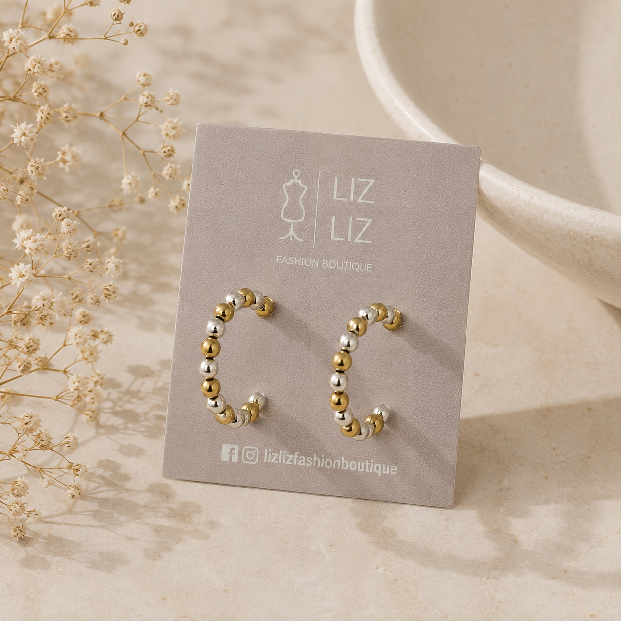 Aretes arracadas doradas c plata #38A